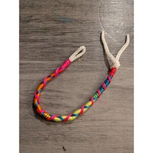 Handmade Multi Color Braided Friendship Bracelet Neon Pink Yellow Blue Boho‎